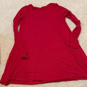 Hourglass Lilly Vibrant Red Long Sleeve Dress